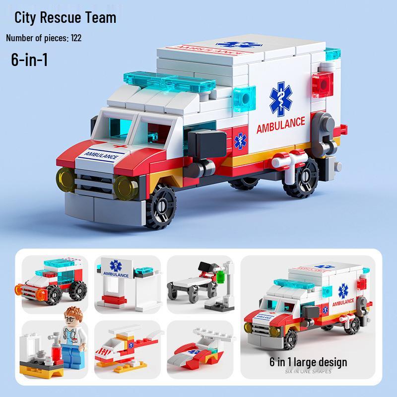 Military & Emergency Vehicles Building Blocks - Compatible with Lego, Educational & Transformable for Kids.