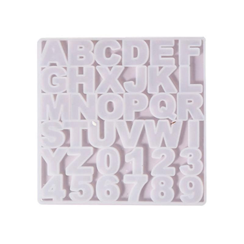 Letter A To Z Mold Alphabet & Number Silicone Mold Epoxy Resin Mold for Jewelry Making Findings Supplies Accessories