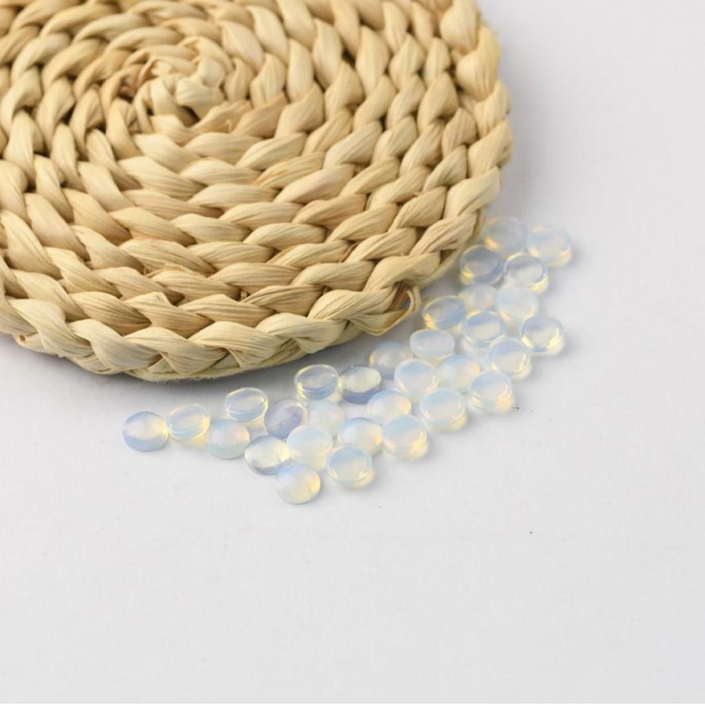 Custom Nano Opal Synthetic Egg-Shaped Cabochon for DIY Jewelry
