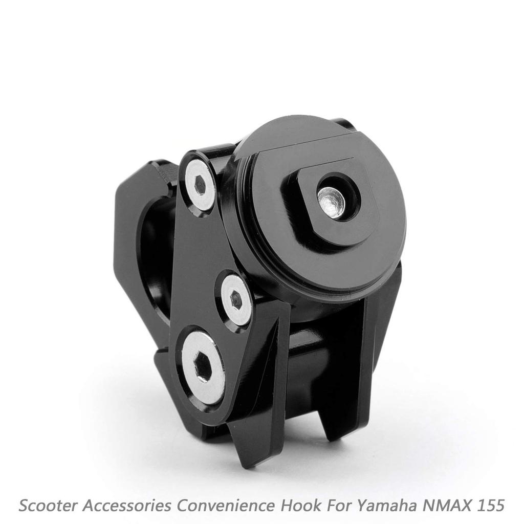 Bruce & Shark Motorcycle Motorcycle Universal Helmet Hook Carry Helmet Bottle Hanger Holder Hook for Yamaha NMAX 155 Black