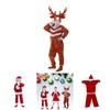 Festive Kids Girls Christmas Cosplay Costume W/elk Santa Claus Outfits