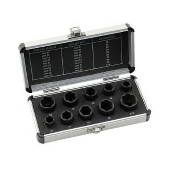 26-Piece Damaged Nut & Screw Extractor Tool Set - Chrome Molybdenum Steel