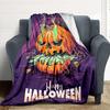 1PC Halloween Pumpkin Blanket, Throw For Sofa, Bed, Travel, Printing Blanket With Soft And Warm Fabric Yy250918188