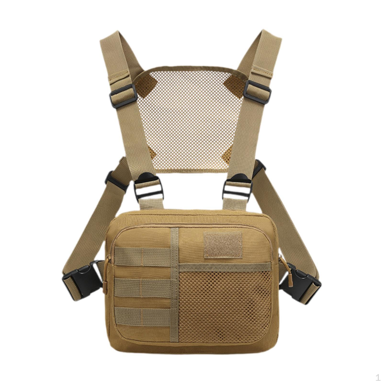 

Износостойкий чехол для переноски с регулируемыми ремнями, модная и практичная сумка-жилет хаки