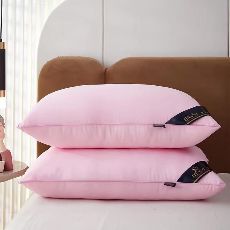 Durable 48x74cm Hotel Pillow Set - High Loft, Plush, Home Gift, Pair of 2