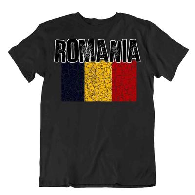 Flag T-Shirt Romania Fashion Country Souvenir GiftPride Logo