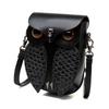 Steampunk Owl Pu Ladies Shoulder Bag With Zipper Pouch For Daily Use