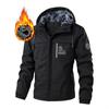 Spring and Autumn Waterproof Jacket Men's Fashion Winter Jacket Men's Casual Outdoor Plus Velvet Jacket
