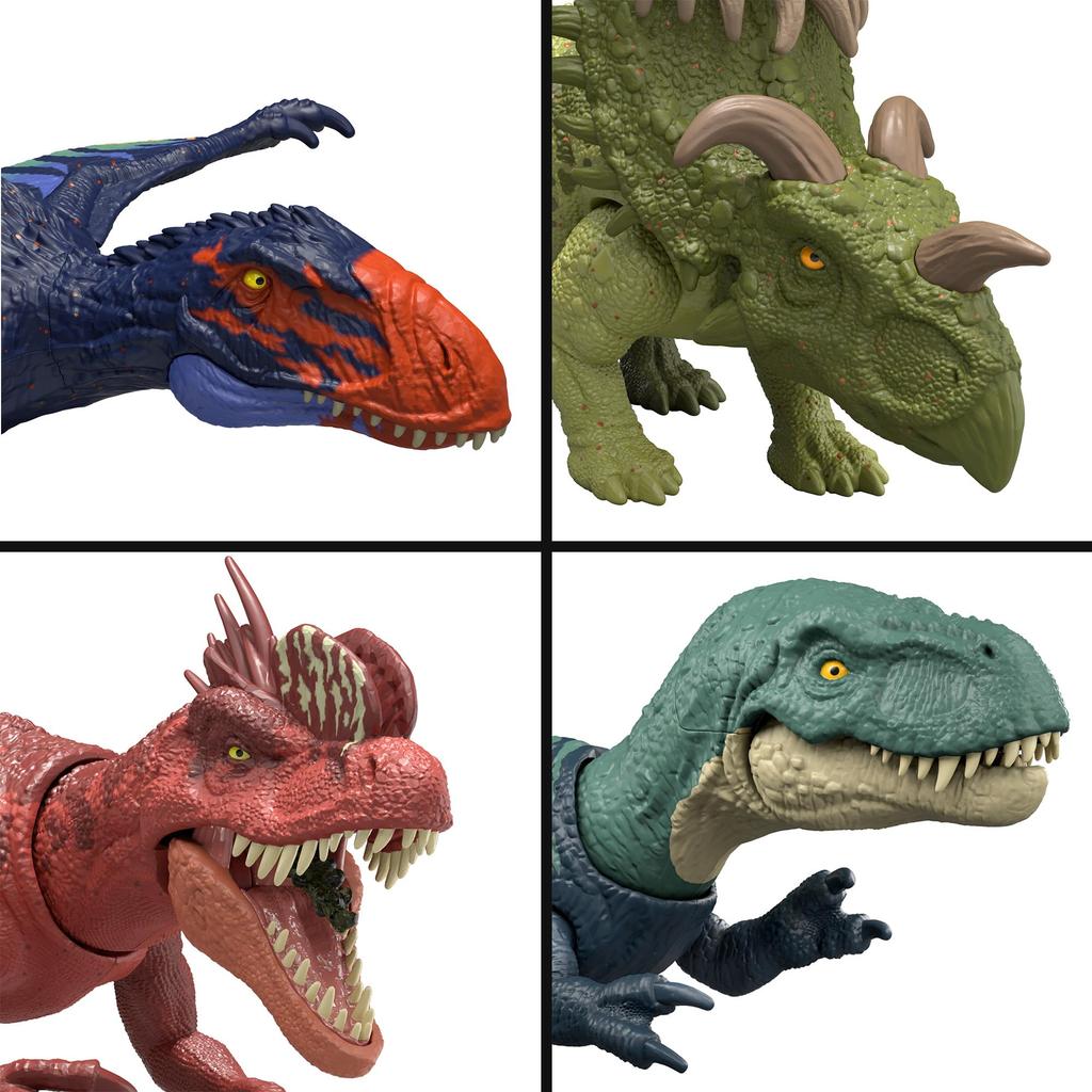 Mattel Jurassic World Assorted Dinosaur Figures for Box of Ages 4 and Attack! Kids, 6, Up, Multi-Purpose, JGB77-986C