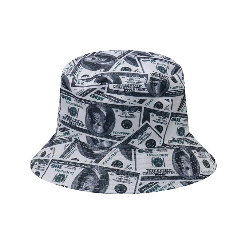 Bucket Hat Floral Four Leaf Clover Fisherman Hat Sun Protection Beach Hat Women