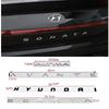 QHLV2 ABS Car Trunk Sticker Accessories For Hyundai Genesis N-LINE I10 I20 I30 I40 IX20 IX35 Kona Getz Veloster Tucson Elantra Azera