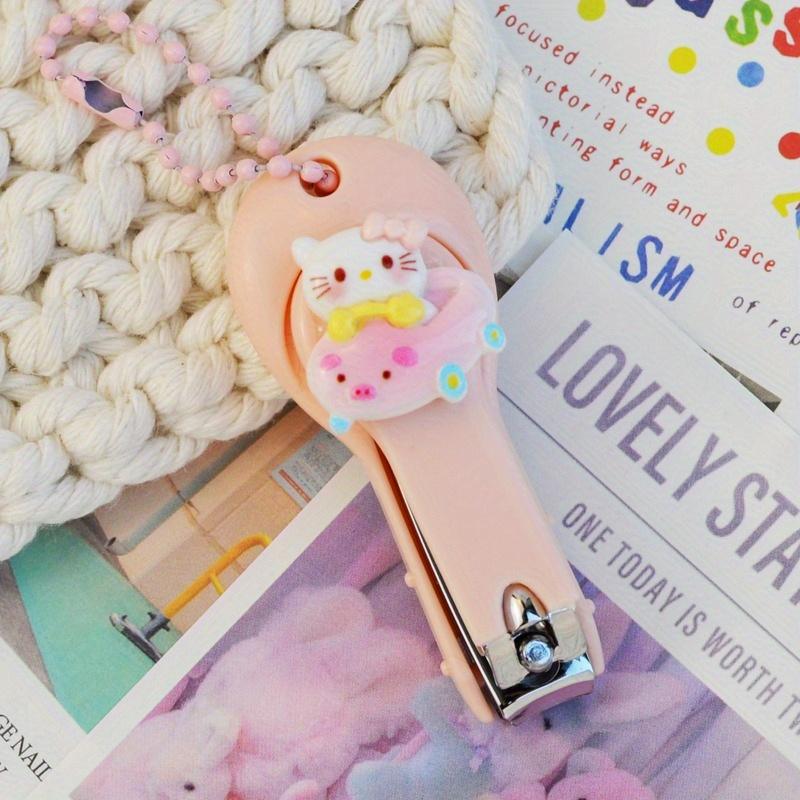 Sanrio Nail Clipper Set - Portable Foldable Nail Scissors with Anti-Splash Design for Home Use