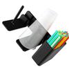 Cup and Lid Holder Adjustable Coffee Cup Holder Organizer Straw Dispenser for Countertop Drinks Machine Accessories for Home