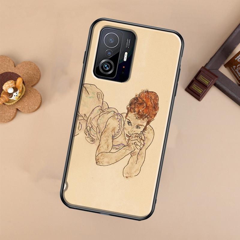 Egon Schiele Case For Xiaomi POCO X7 X6 X5 X3 Pro F3 F5 F6 M6 Pro 13 14 Ultra 11T 12T 13T 14T Pro Cover