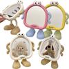 1PC Big Eyes Cute Makeup Mirror, Desktop Decorative Mirror Student Dormitory Portable Small Mirror, Adjustable Angle High Definition Mirror