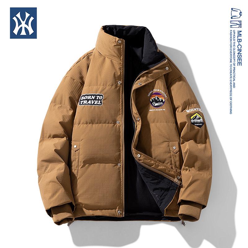 

2025 Зимняя коллаборация MLB & NY Высококачественная мужская американская уличная куртка с пухом L