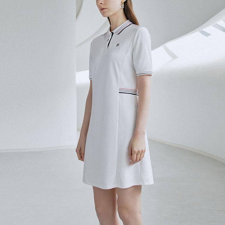 Fila Short Sleeved Dress Women's White F11W121310FWT