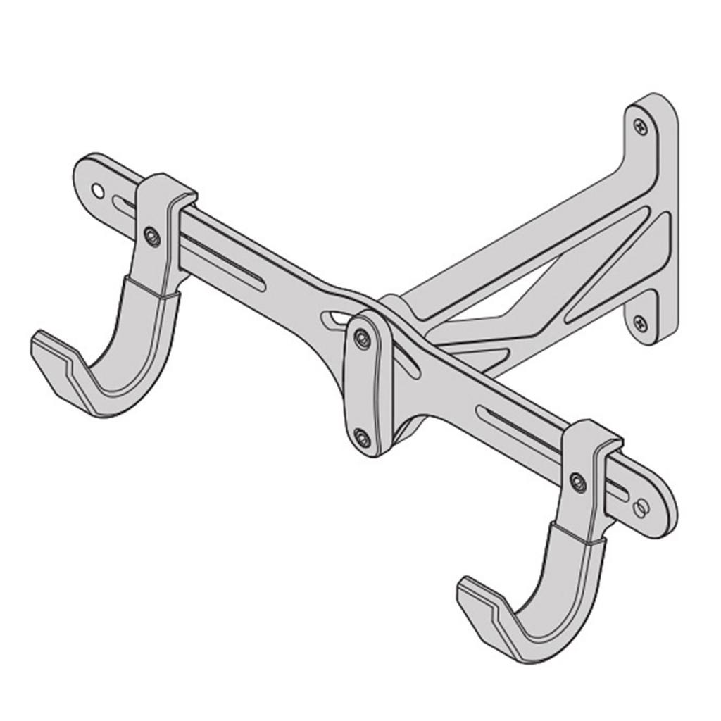 Adjustable Bike Hanger Home Bicycle Wall Mount Rack Horizontal Bike Hook Wall Storage Rack for Indoor Garage Durable