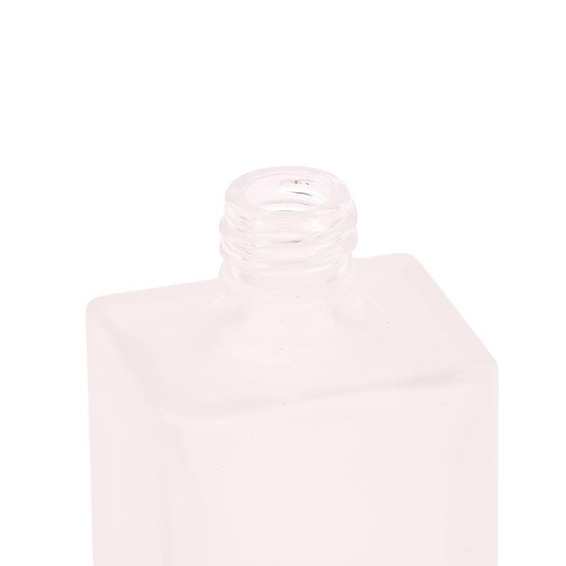 15Ml Empty Frosted Round Nail Polish Bottle With Portable Brush Nail Art Container Glass Nail Oil Bottles Light-Resistant