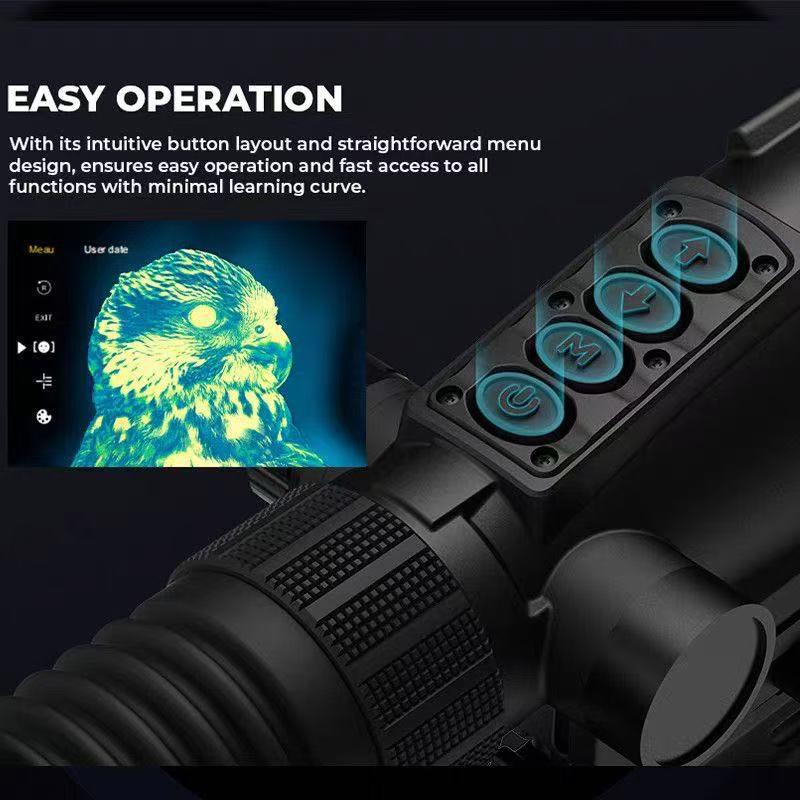 GOYOJO GRL335 Monocular Telescope: Infrared Night Vision with Rangefinder HD