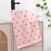 Cute Heart-patterned Face Towels, 100% Cotton, Towel Set, Gentle On Skin, Fast Absorbency, Fluffy, Soft, Fade-resistant, Minimal Lint (heart Pattern,