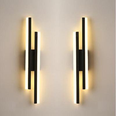 Modern LEDWall Lamp Wall Sconces Copper Line Pipe Acrylic Lampshade Indoor Lighting for Living Room Corridor Light Fixture