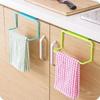 1PC Plastic Hanging Holder Towel Rack Multifunction Cupboard Cabinet Door Back Kitchen Accessories Home Storage Organizer