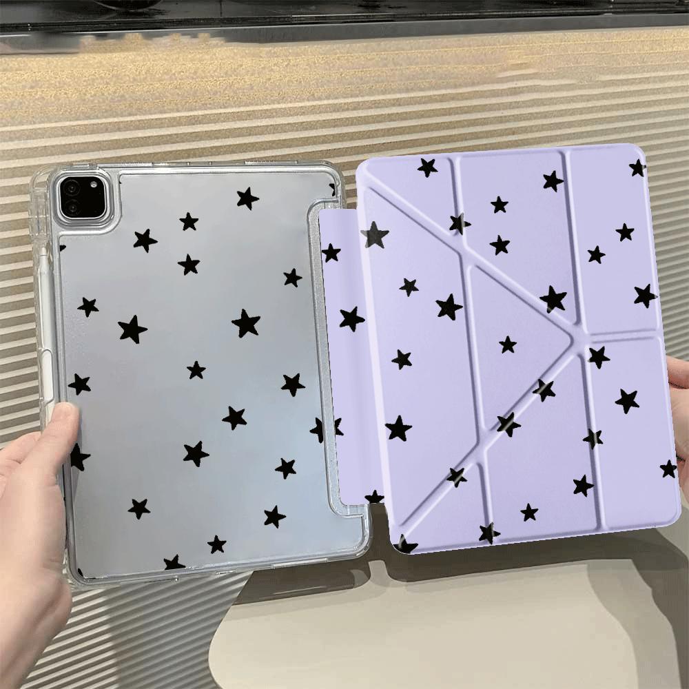 Creative Little Star Art Y-Fold Holder Cover Tablet Case For iPad Pro 11th 10th 9th 8th 7th 12.9inch Mini 6 7 Air 4 5 M3 M2 1 2