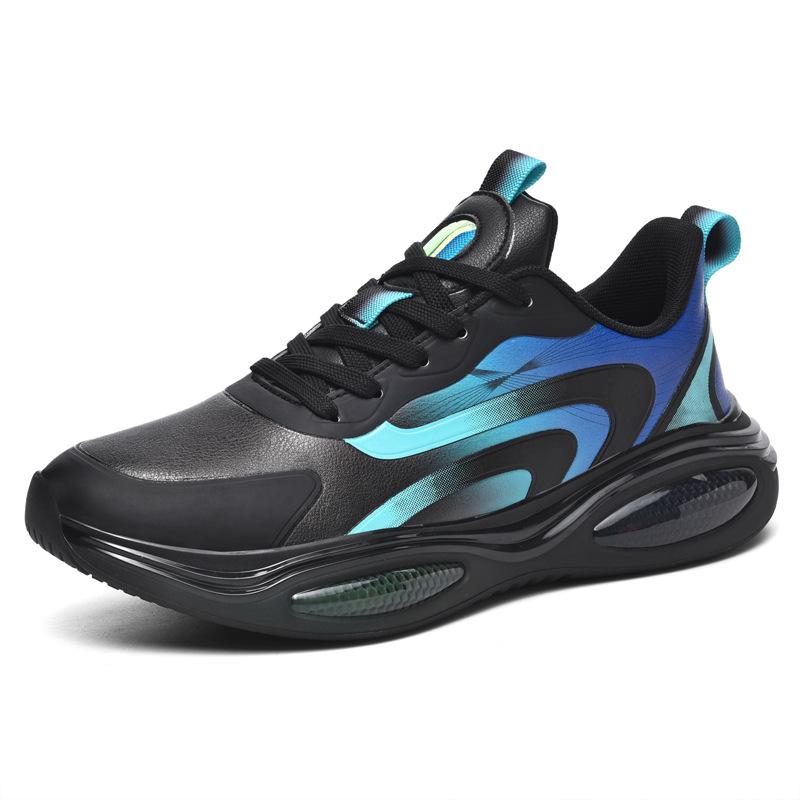 2024 new trendy men's shoes autumn and winter shoes microfiber leather sports shoes men's casual running shoes travel shoes