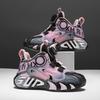Autumn New Men's and Women's Sports Shoes Rotating Buckle Free Lace-up Middle School Children's Primary School Students Basketball Shoes Lightweig