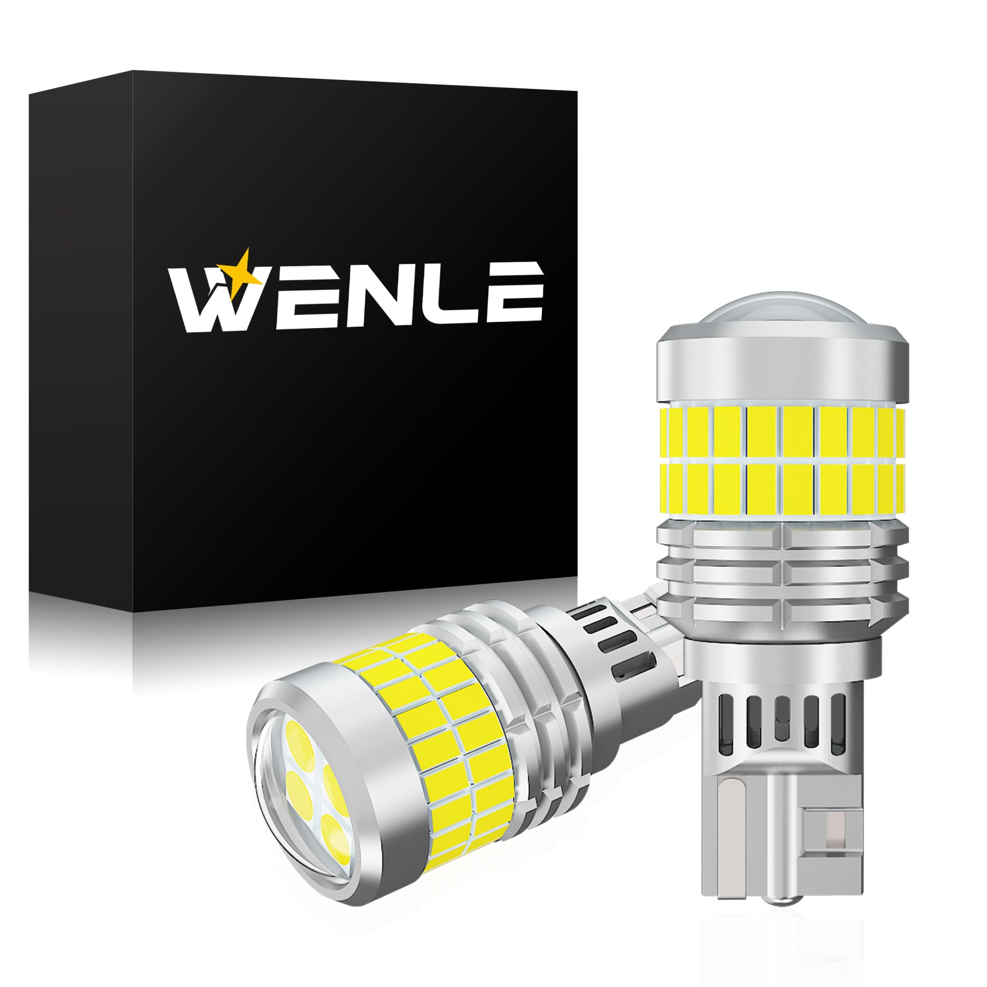 WENLE T16 LED Backup Lamp Reversing Light Explosive Light 3000LM белый