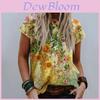 Women's Floral Print Short Sleeve Tops Featuring Soft Material For Ultimate Comfort