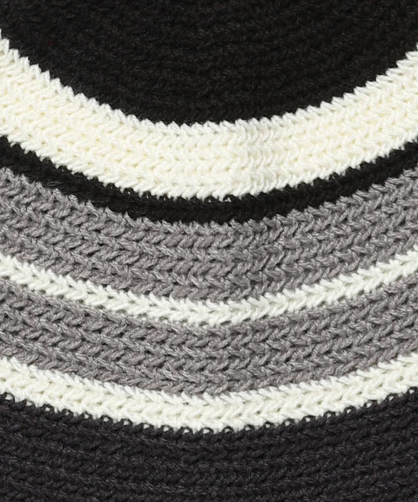 CAVISH Striped Knit Bucket Hat Black(Cv2Dsuab24A)