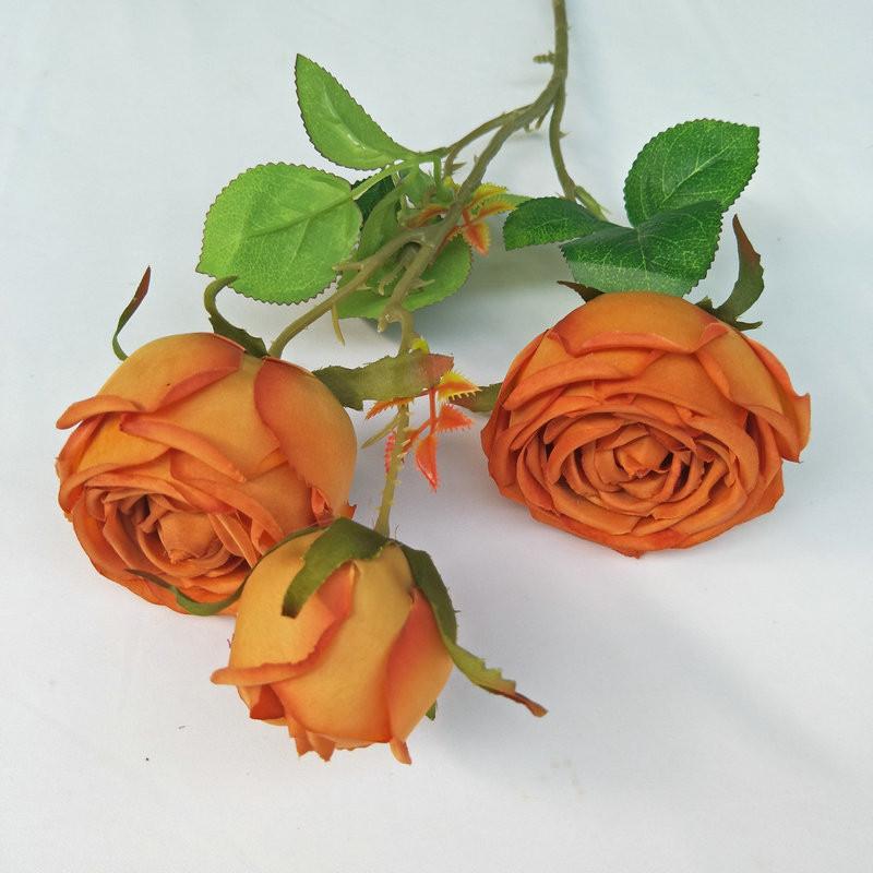 Silk Rose Realistic Floral Arrangement For Wedding And Home Gift Decoration