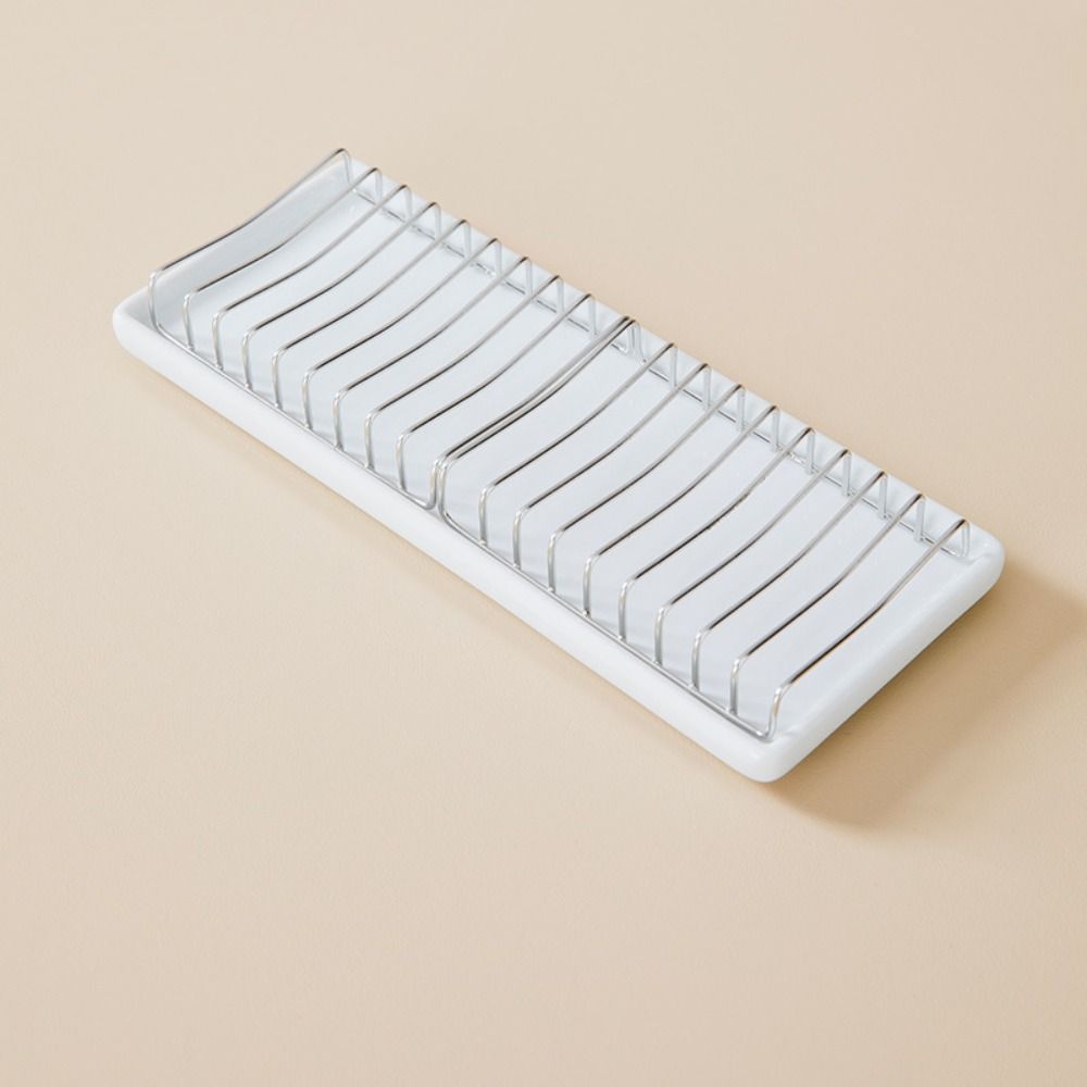 

Креативная керамическая мыльница Многофункциональная Легкая роскошь Слив Мыльница Антикоррозийная Не стоячая Вода Подставка для чашки Бытовая