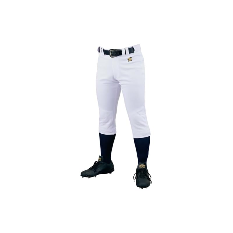 [ZETT] Apparel Uniform Pants Trousers Regular Pants Baseball Uniform Pants Trousers Knee White L