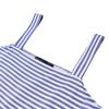 ZANZEA Womens Square Collar Summer Casual Sleeveless Long Dress