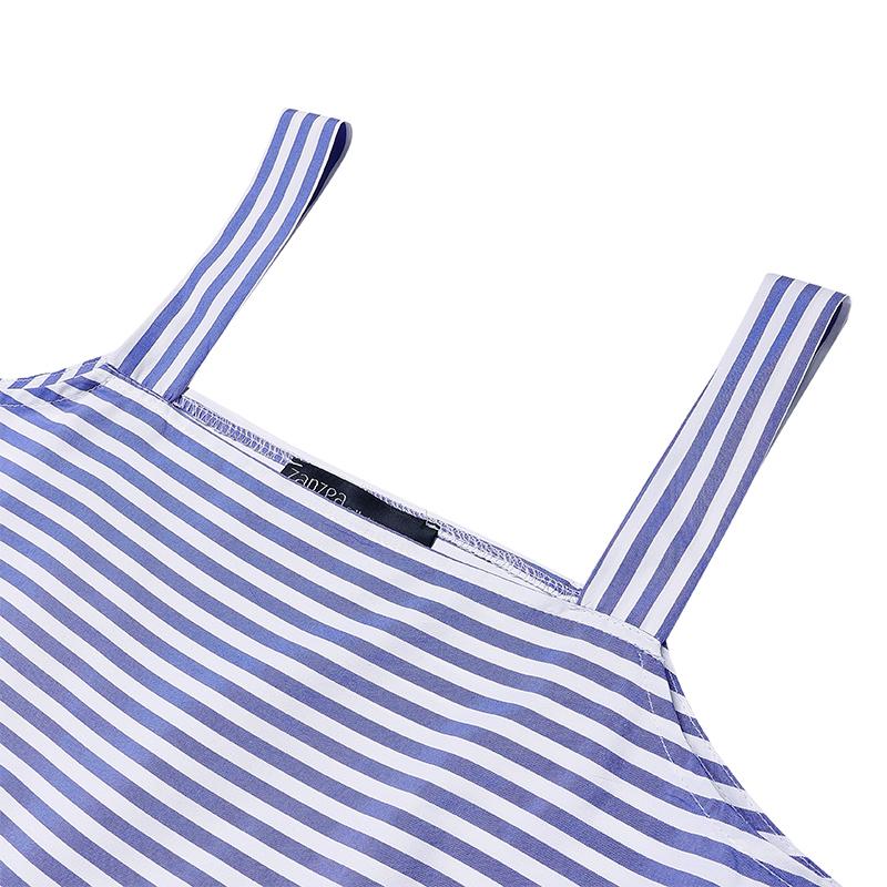 ZANZEA Womens Square Collar Summer Casual Sleeveless Long Dress