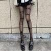 Schwarze Damenstrumpfhose mit Sternenmuster Mesh Sexy Transparent Strumpfhose Weiblich Sommer Stretch Nylon Strumpfwaren Strümpfe Nachtclub Strumpfwaren