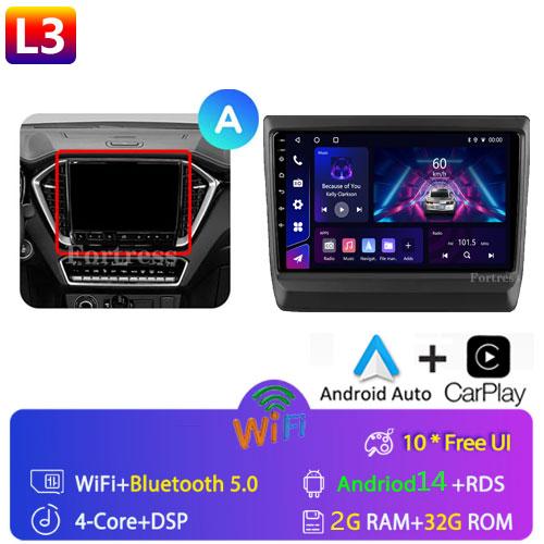 Car Radio Android 13 For lsuzu D-MAX 3 RG 2019 - 2025 GPS Navigation Auto Screen Stereo Multimedia Player No 2din BT DVD 5G Wifi