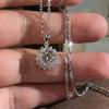 Diamond-Shaped Retro Ladies' Necklace: Elegant Design, Lightweight Luxury, Versatile Clavicle Chain.