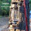 Vintage Iron Hurricane Lantern: Outdoor Kerosene Lamp & Decorative Light for Camping