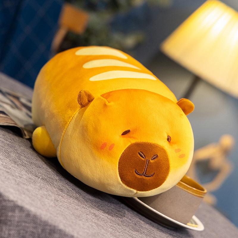 

Bread capybara throw pillow plush toy doll capybara doll home pillow cushion girl doll 37cm（0.25kg）