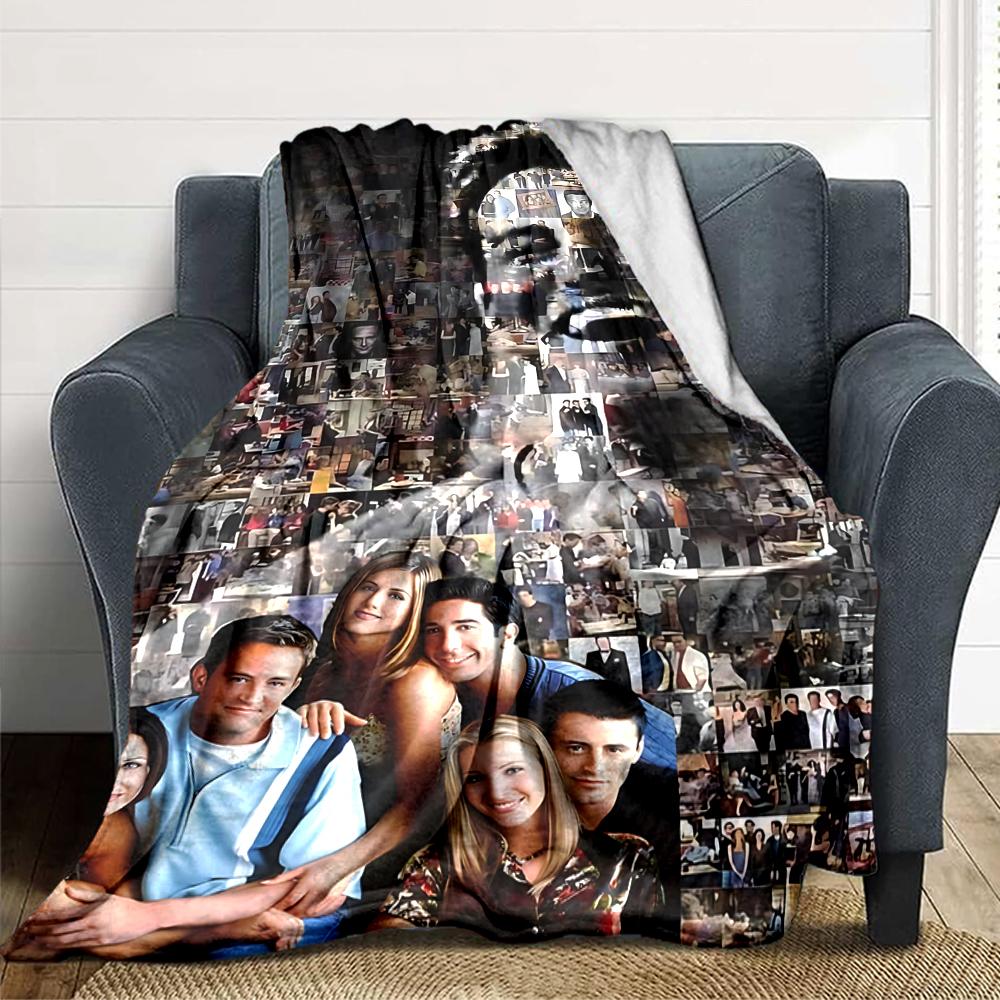 Friends Forever Collage Blanket Soft Throw Blanket For Home Bedroom Bed Sofa Travel Office Solid Christmas Blanket