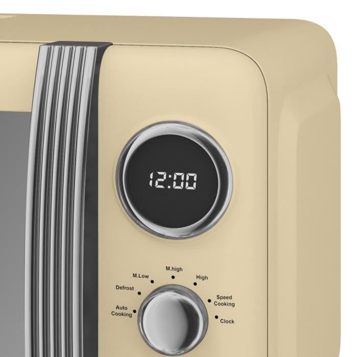 Four Micro-ondes Combiné - SWAN - 20L - Creme - 800 Watt - 8 Fonctions De Cuisson Automatique