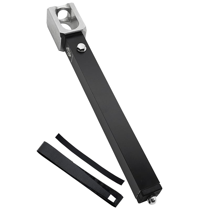 

UJack Peg Hammer, Made in Japan, Compact, Straight, Camping Hammer, Stainless Steel, Square Shape (Main Unit + Included Black Rubber Grip)