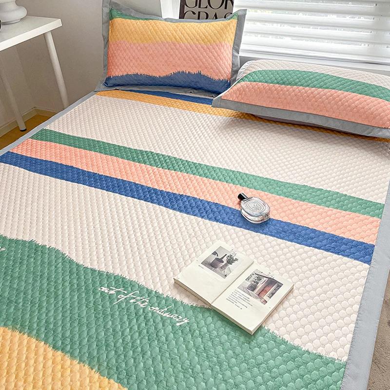 New Ice Beanie Washable Ice Silk Summer Printed Single Soft Summer Sleeping Mat