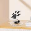 Kawaii Cute Cat Paw Acrylic Stand Clear 360 Rotatable Tablet Holder, Foldable Desktop Phone Support for iPad iPhone Girl Gift