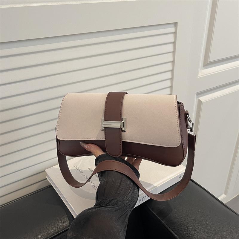 Shoulder Bag Advanced Sense Simple Fashion Popular Bag Women's Retro Large Capacity Underarm Tote Bag