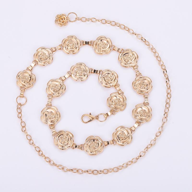 Регулируемый пояс-цепочка с крючком, овальная металлическая цепочка на талию, женский пояс-цепочка для украшения платья и подчеркивания талии